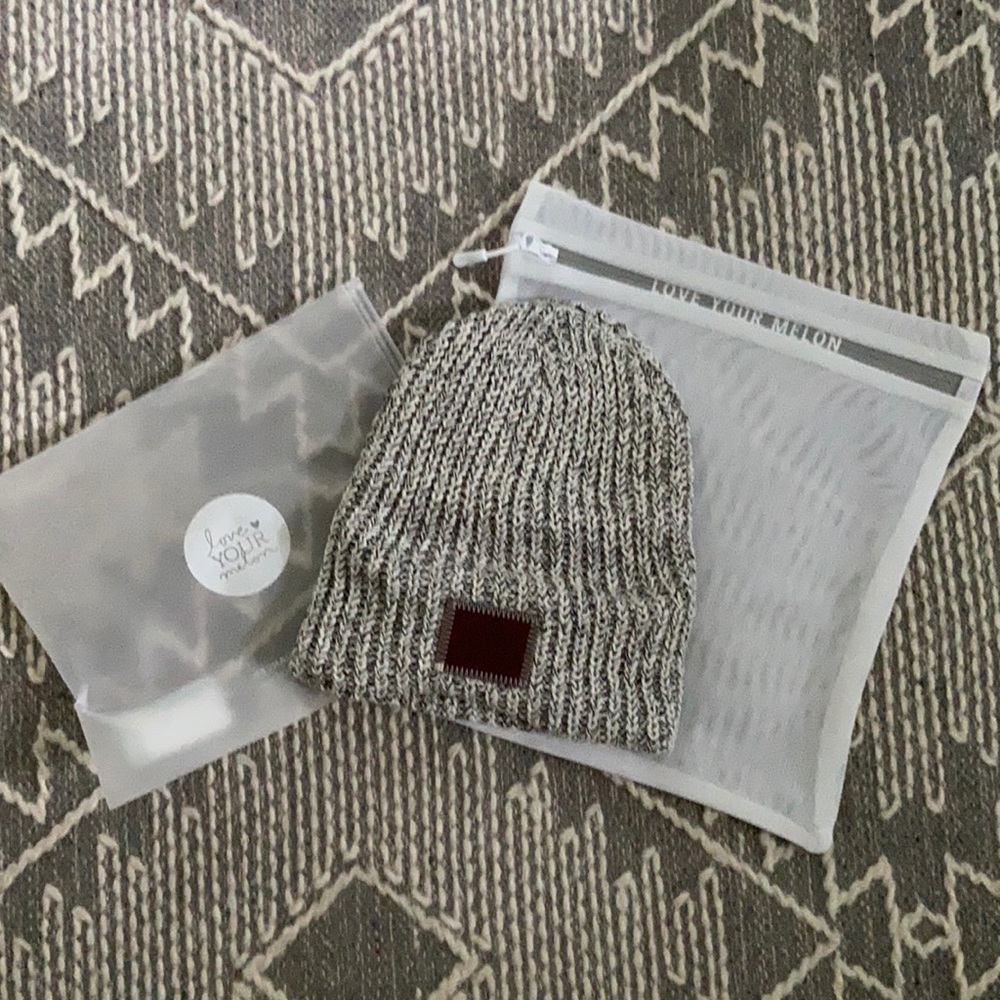 Love Your Melon Black Speckled Beanie